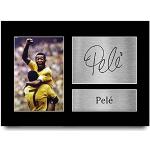 HWC Trading Pele A4 Ungerahmt Signiert Gedruckt Autogramme Bild Druck-Fotoanzeige Geschenk Für Brazil Fußball Fans