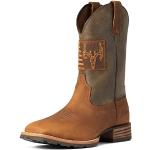 Braune Bestickte Ariat Cowboy-Boots & Cowboystiefeletten in Breitweite aus Leder leicht für Herren Größe 44,5 
