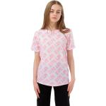 Pinke Gothic Kurzärmelige Kinder T-Shirts aus Polyester für Mädchen Größe 140 