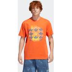 Reduzierte Orange adidas Trefoil T-Shirts für Herren Größe S 