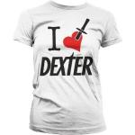 I Love Dexter Girly T-Shirt Damen White