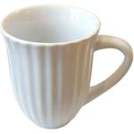Weiße IB Laursen Mynte Kaffeetassen aus Steingut mikrowellengeeignet 