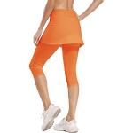 Orange Capri-Leggings & 3/4-Leggings aus Polyester für Damen Größe XL 