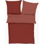 Rote IBENA Baumwollbettwäsche aus Baumwolle trocknergeeignet 155x220 