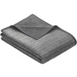 Graue IBENA Rechteckige Decken aus Textil 150x200 