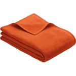 Orange Unifarbene IBENA Rechteckige Decken 180x220 