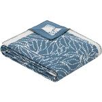 Blaue IBENA Bio Babydecken aus Baumwolle maschinenwaschbar 140x200 für den für den Sommer 