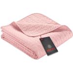 Reduzierte Rosa Unifarbene Moderne IBENA Gesteppte Tagesdecken aus Polyester maschinenwaschbar 140x200 