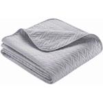 Graue IBENA Rechteckige Tagesdecken & Bettüberwürfe aus Textil 280x250 