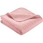 Rosa Rechteckige Tagesdecken & Bettüberwürfe aus Polyester 280x250 