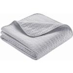 Graue IBENA Rechteckige Tagesdecken & Bettüberwürfe aus Textil 140x210 