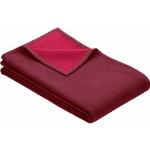 IBENA Wohndecke Cotton Pur, mit Wendemöglichkeit rot Baumwolldecken Decken