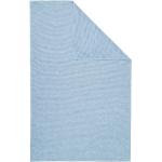 Blaue Gestreifte IBENA Bio Kuscheldecken & Wohndecken aus Textil 140x200 