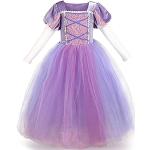 Blaue Cinderella Rapunzel Maxi Prinzessin-Kostüme aus Tüll für Kinder 
