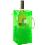 Grüne Ice Bag Flaschenkühler aus Kunststoff 