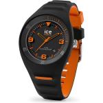 Schwarze Wasserdichte Ice Watch Chrono Runde Kunststoffarmbanduhren mit Chronograph-Zifferblatt mit Kunststoff-Uhrenglas für Herren 