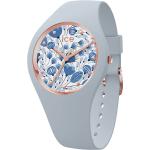 Blaue Ice Watch Damenarmbanduhren mit Mineralglas-Uhrenglas zum Schwimmen 