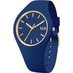 Blaue Ice Watch Kunststoffarmbanduhren mit Kunststoff-Uhrenglas mit Silikonarmband für Damen zum Schwimmen 