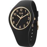 Schwarze Ice Watch Damenarmbanduhren mit Mineralglas-Uhrenglas zum Schwimmen 