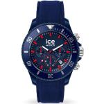 Blaue Ice Watch Herrenarmbanduhren mit Chronograph-Zifferblatt mit Mineralglas-Uhrenglas 