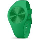 Grüne Ice Watch Damenarmbanduhren aus Silikon mit Silikonarmband 