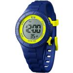 Reduzierte Marineblaue 10 Bar wasserdichte Ice Watch Kunststoffarmbanduhren mit Silikonarmband für Kinder zum Schulanfang zum Schwimmen 