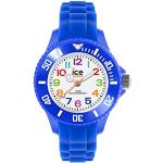 Reduzierte Blaue 10 Bar wasserdichte Ice Watch Kunststoffarmbanduhren mit Silikonarmband für Kinder 