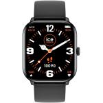 Reduzierte Schwarze Wasserdichte Ice Watch Armbanduhren mit Digital-Zifferblatt mit Stoppfunktion mit Bluetooth mit Silikonarmband 
