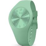 Grüne Ice Watch Kunststoffarmbanduhren mit Kunststoff-Uhrenglas für Damen 