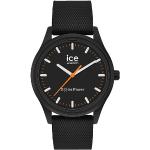 Reduzierte Schwarze Ice Watch Kunststoffarmbanduhren mit Kunststoff-Uhrenglas für Herren 