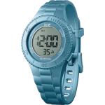 Blaue 10 Bar wasserdichte Ice Watch Kinderarmbanduhren aus Silikon mit Silikonarmband zum Schwimmen 