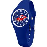 Blaue 10 Bar wasserdichte Wasserdichte Ice Watch Kinderarmbanduhren aus Silikon mit Mineralglas-Uhrenglas mit Silikonarmband zum Schwimmen 