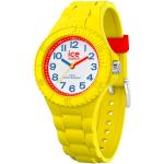 Reduzierte Gelbe Wasserdichte Ice Watch Kinderarmbanduhren mit Silikonarmband 