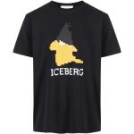 Reduzierte Schwarze Iceberg T-Shirts für Herren Größe L 