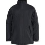 Schwarze Unifarbene Casual Wasserdichte Icebound Stehkragen Herrenanoraks mit Reißverschluss aus Fleece mit Kapuze Größe XL für den für den Winter 