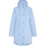 Reduzierte Blaue Wasserdichte Icebound Mini Kapuzenmäntel mit Reißverschluss mit Kapuze für Damen Größe XS für den für den Winter 