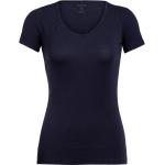 Blaue Icebreaker Siren Herzförmige T-Shirts aus Merino-Wolle für Damen Größe M 