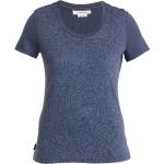 Reduzierte Blaue Kurzärmelige Icebreaker Tech T-Shirts für Damen Größe S 