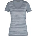 Hellblaue Icebreaker Tech T-Shirts für Damen Größe XS für den für den Sommer 