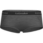 Graue Sportliche Icebreaker Sprite Merino-Unterwäsche mit Reißverschluss aus Nylon enganliegend für Damen Größe M 