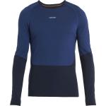 Marineblaue Langärmelige Icebreaker T-Shirts für Herren Größe M für den für den Herbst 