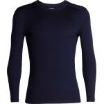 Marineblaue Langärmelige Icebreaker Tech Crewe Langarm-Unterhemden für Herren Größe XXL für den für den Winter 