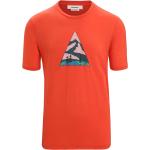 Icebreaker Herren Tech Lite II Camping Grounds T-Shirt (Größe L, rot)