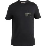Reduzierte Schwarze Kurzärmelige Icebreaker Tech T-Shirts für Herren Größe M 