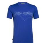 Icebreaker Herren Tech Lite SS Crewe Peak Patterns T-Shirt dunkelblau, XL