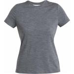 Graue Kurzärmelige Icebreaker Tech T-Shirts für Damen Größe L 