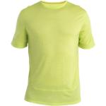 Grüne Kurzärmelige Icebreaker T-Shirts aus Jersey für Herren Größe L 