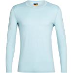 Langärmelige Icebreaker Oasis Crewe Print-Shirts mit Reißverschluss aus Merino-Wolle für Herren Größe XXL 