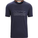 Marineblaue Kurzärmelige Icebreaker Bio T-Shirts für Herren Größe S 
