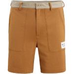 Sandfarbene Icebreaker Chino-Shorts mit Reißverschluss aus Baumwolle für Herren Größe L 